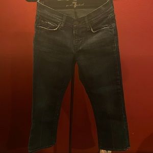 7 For All Mankind 24 Mia Capri Distressed Jeans